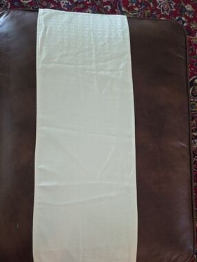 Cuisinart Cream Table Runner with Subtle Woven Pattern 13×71